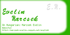 evelin marcsek business card
